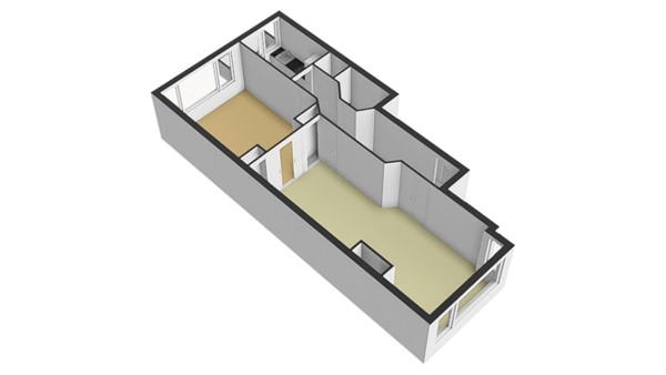 Floorplan - Schieweg 218B, 3038 BN Rotterdam